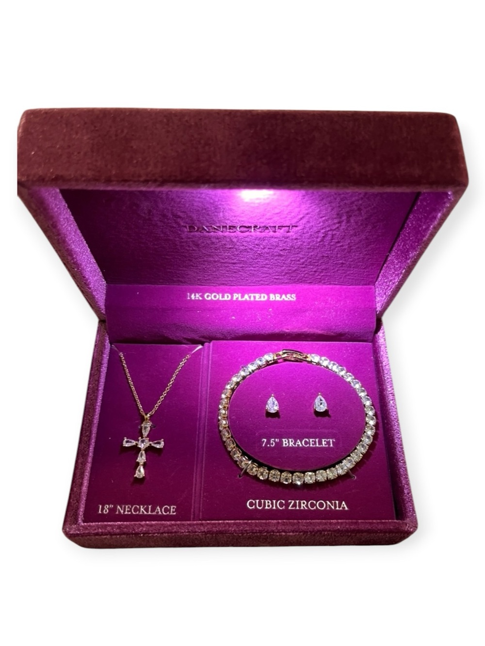 Danecraft 3pc. Jewelry Set In Lighted Box NIB